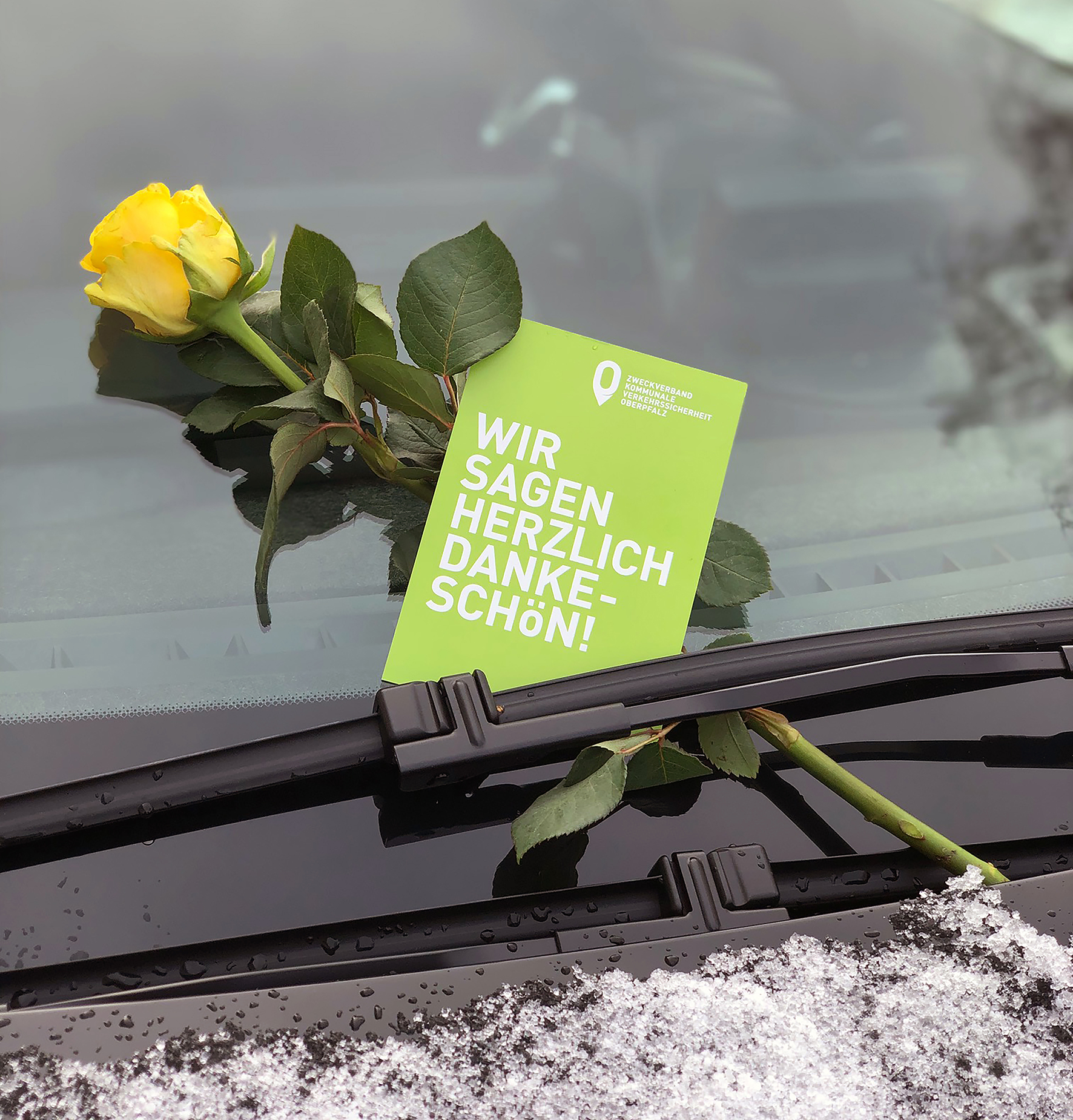 Valentinsaktion des Zweckverbands Kommunale Verkehrsicherheit Oberpfalz  