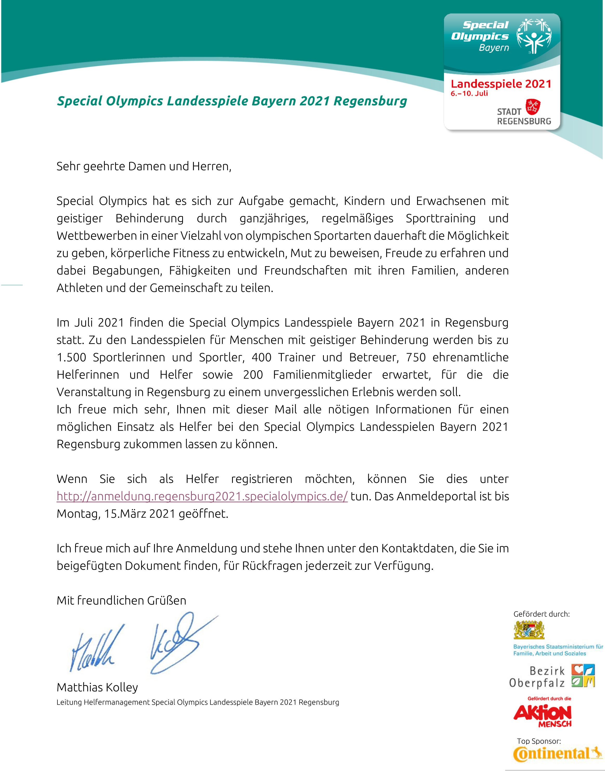 Special Olympics Landesspiele Bayern 2021 Regensburg