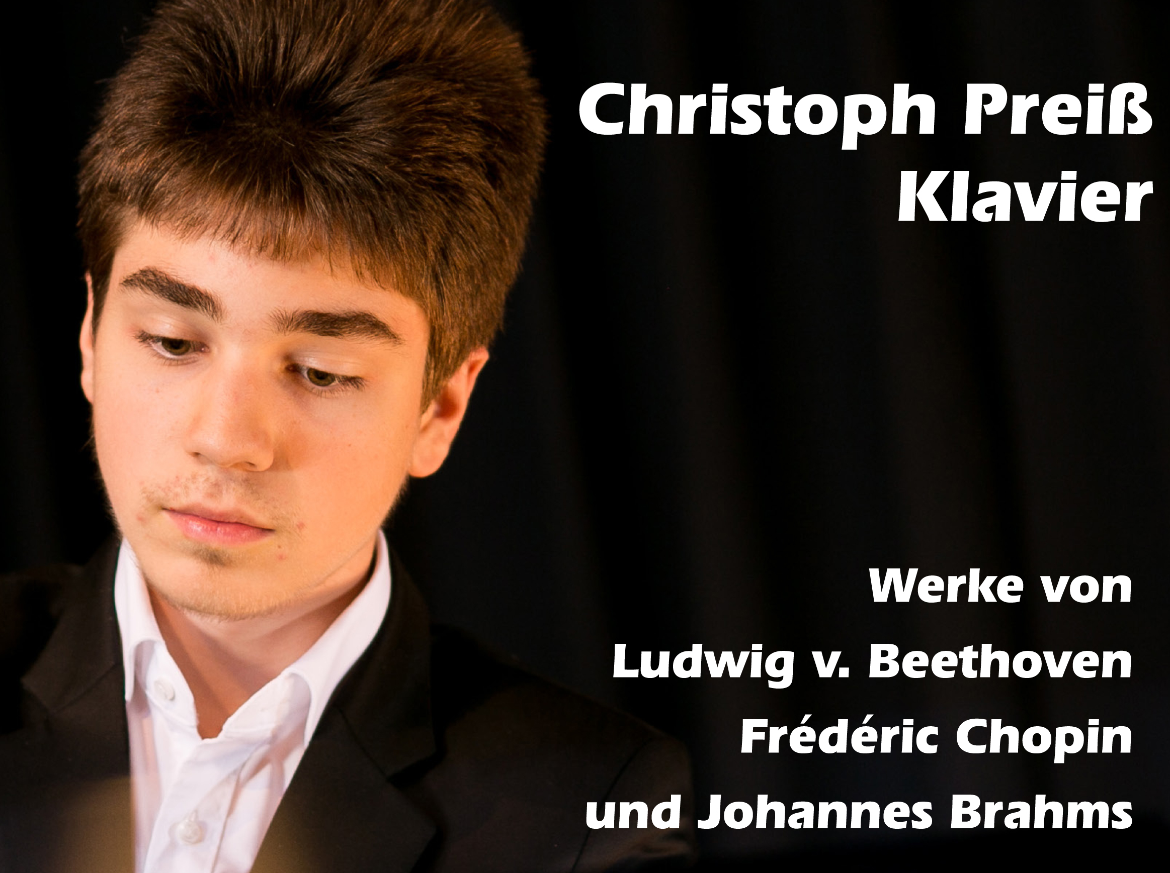 Benefizkonzert des Solopianisten Christoph Preiß am 27.09.2020
