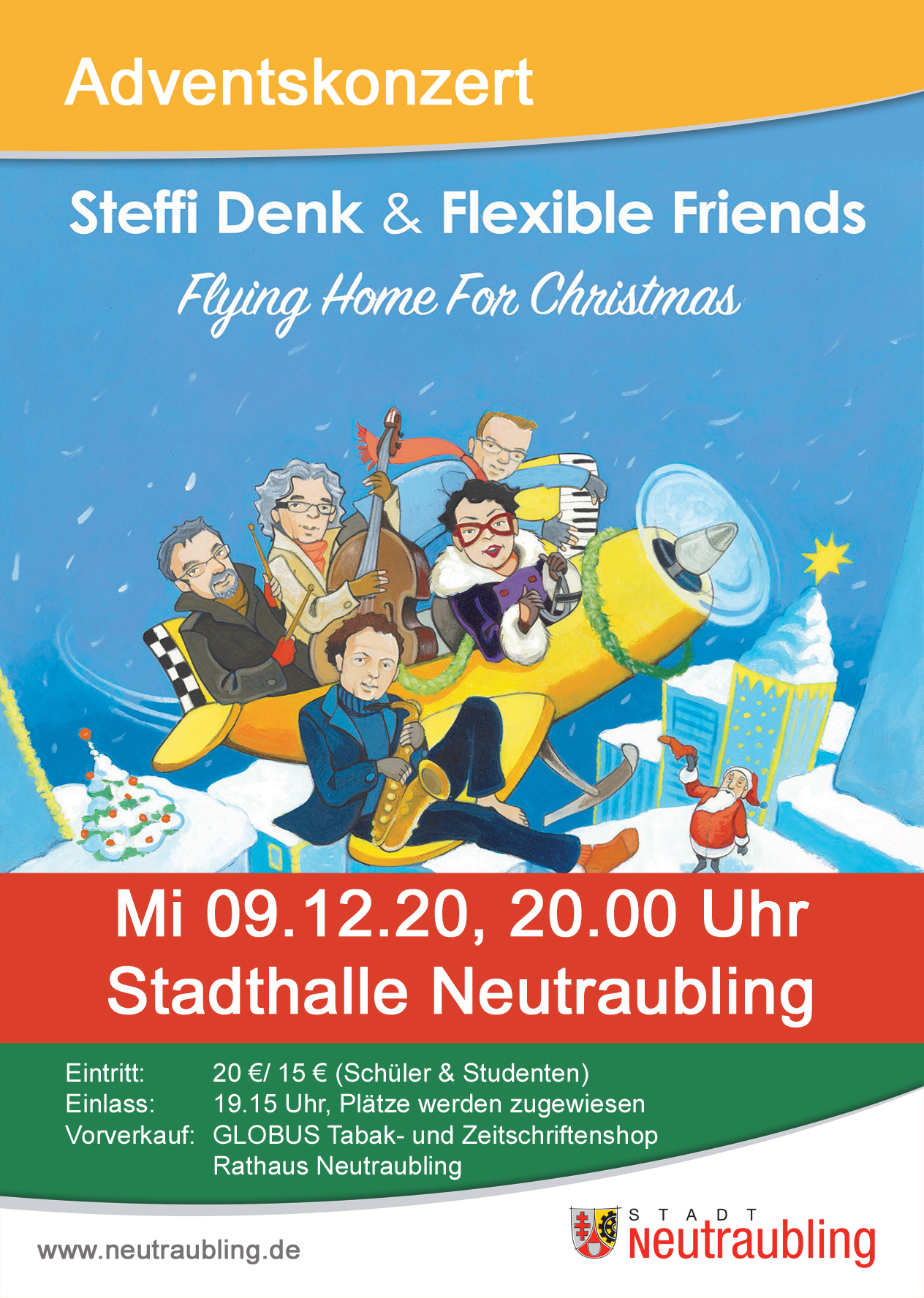 Leider Abgesagt: Adventskonzert – „Steffi Denk & Flexible Friends: Flying Home For Christmas“