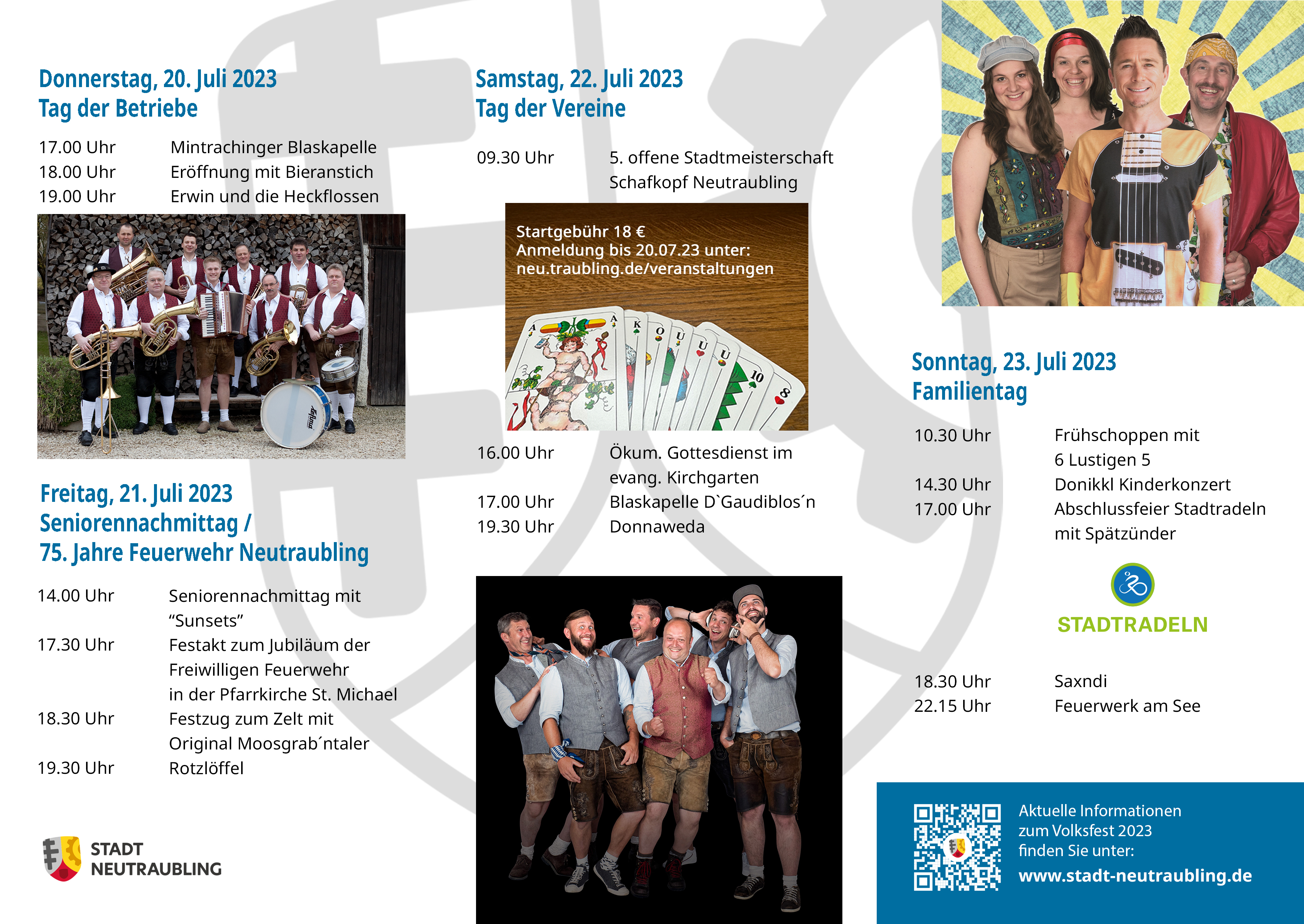 Volksfest Flyer 2023 Programm