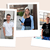 Drei Personen auf Polaroid-Bildern