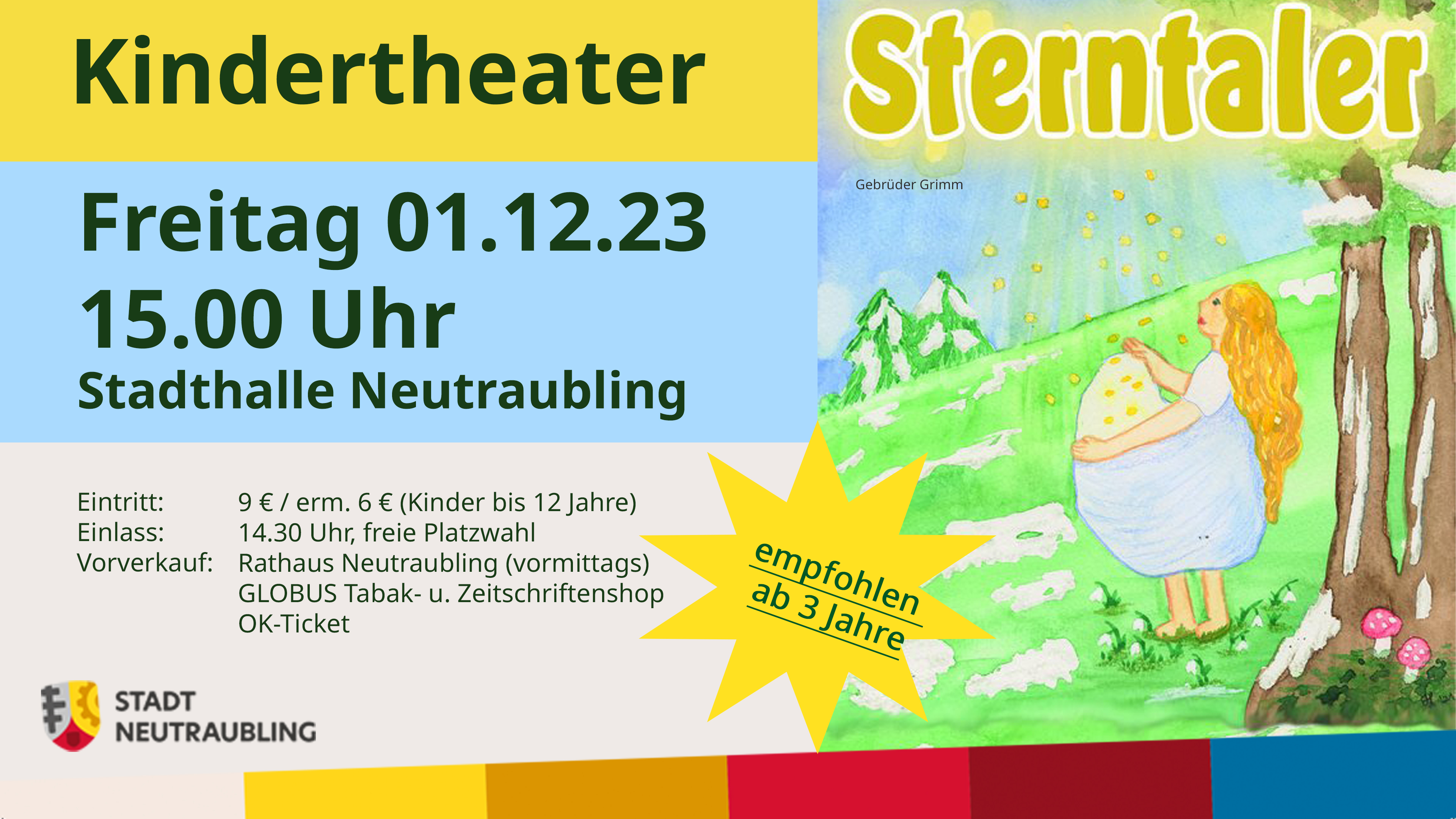 Sterntaler: Kindertheater in der Stadthalle